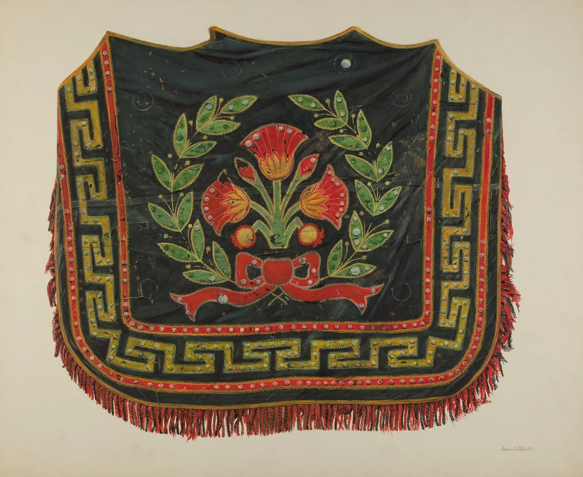 Circus Pony Robe by Herman Stroh, index of american design, 1941