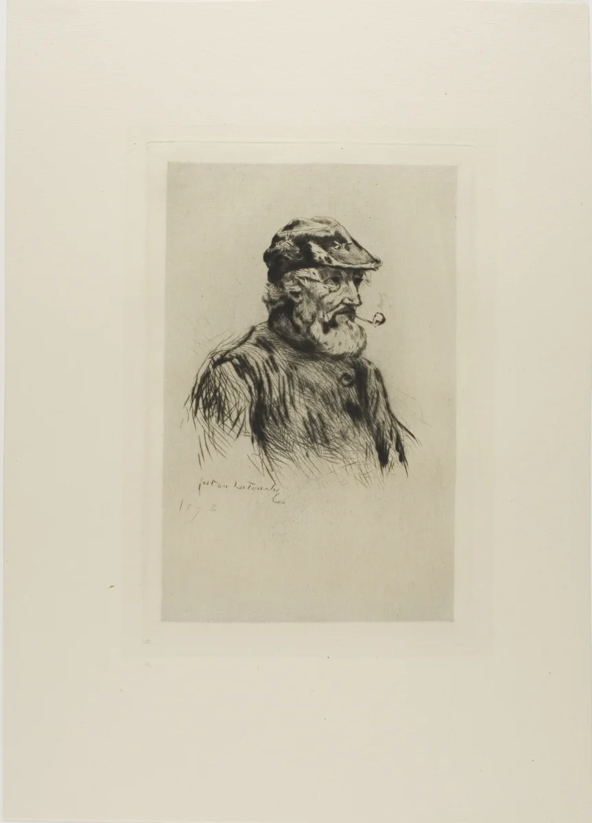 Portrait of an Old Fisherman by Gaston La Touche, print, 1878