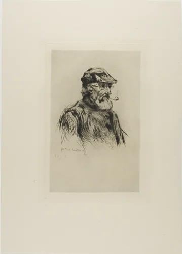 Portrait of an Old Fisherman by Gaston La Touche, print, 1878