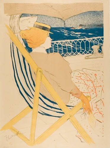 The Passenger in Cabin 54—Cruise by Henri de Toulouse-Lautrec, print, 1896