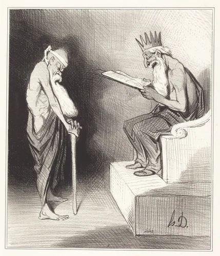 Clémence de Minos by Honoré Daumier, print, 1843