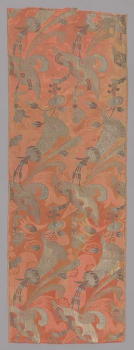 Length of Woven Silk by France or Italy, textile, 1700-1705