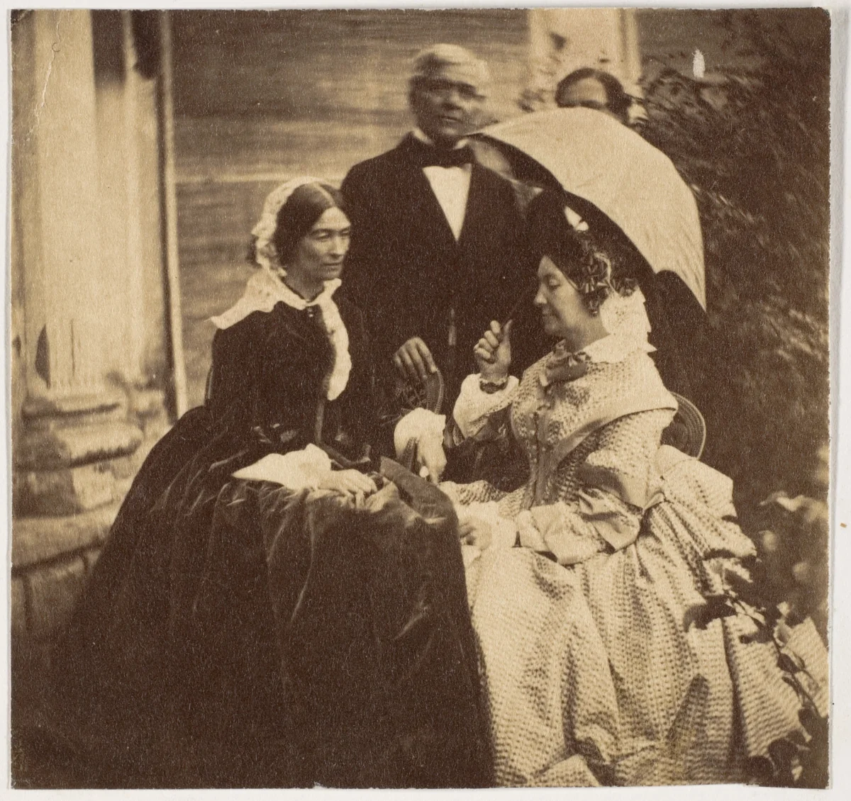 [Countess Canning with Guests, Government House, Allahabad] by John Constantine Stanley, photograph, 1858