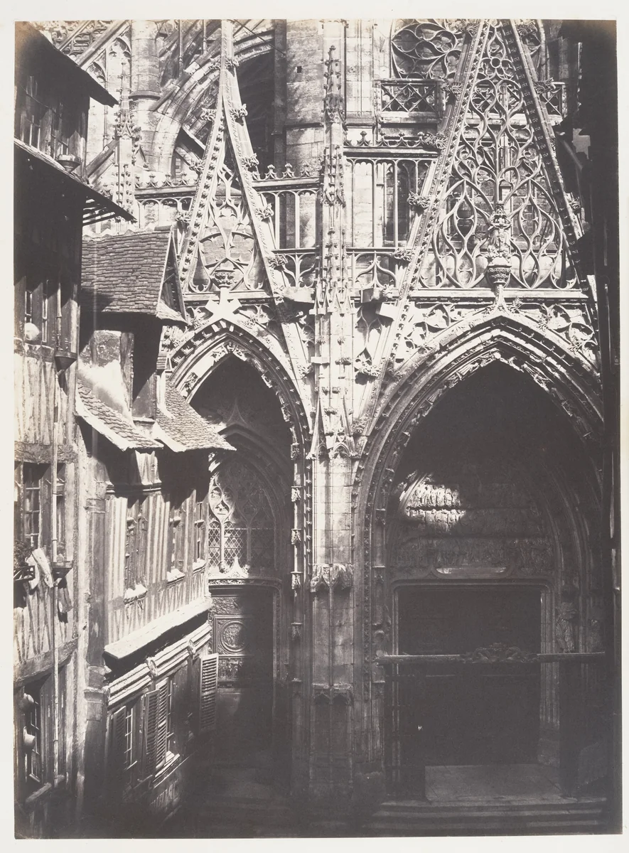 Saint-Maclou, Rouen by Edmond Bacot, photograph, 1852-1854