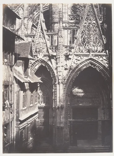 Saint-Maclou, Rouen by Edmond Bacot, photograph, 1852-1854