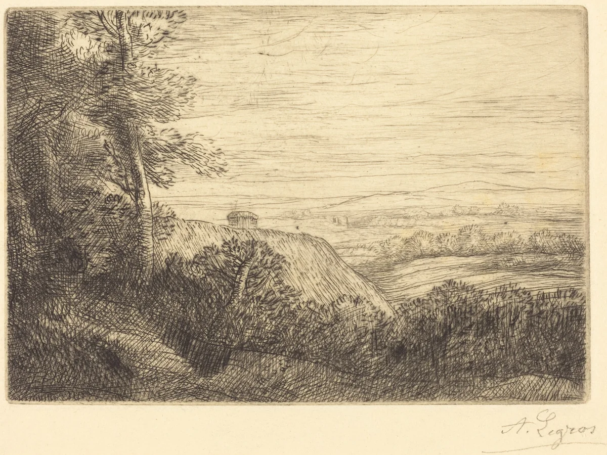 Last Rays (Les derniers rayons) by Alphonse Legros, print, 1837-1911