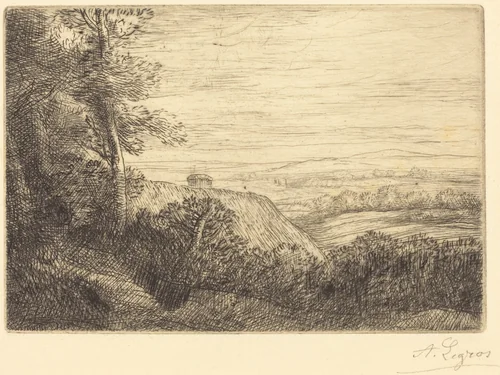 Last Rays (Les derniers rayons) by Alphonse Legros, print, 1837-1911