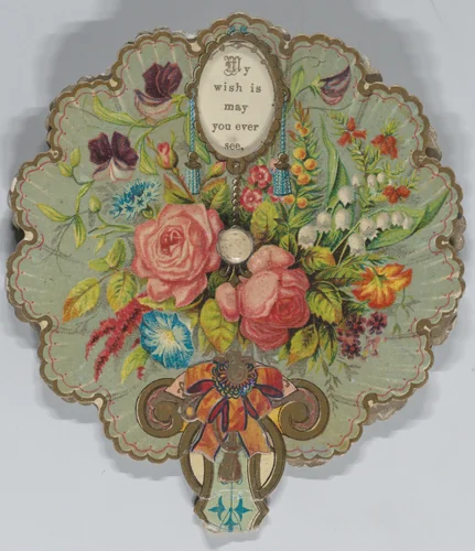 Valentine - Mechanical - Round Birthday bouquet by anonymous, other, 1875
