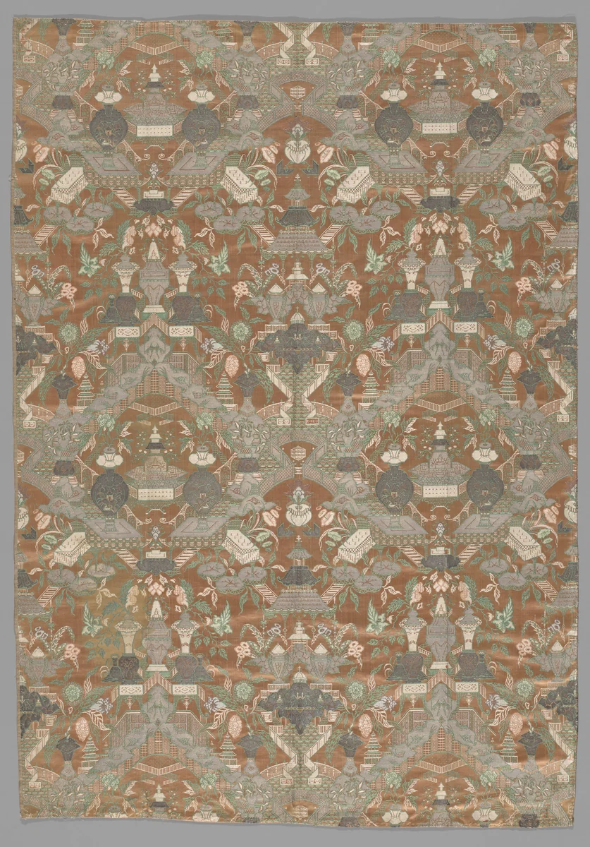 Length of Woven Silk by Netherlands, textile, 1730-1739