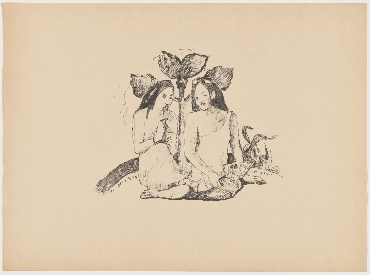 Tahiti by Paul Gauguin, print, 1895