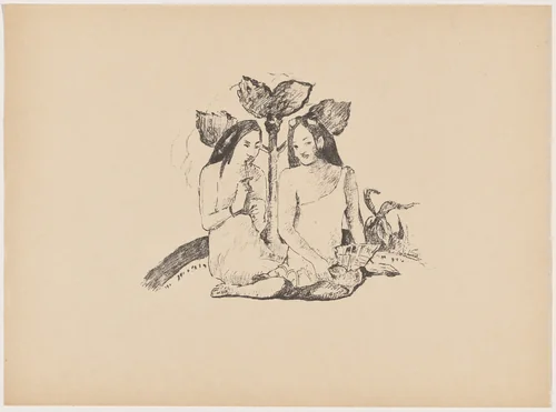 Tahiti by Paul Gauguin, print, 1895