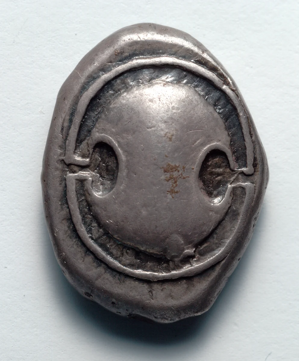 Stater: Boetian Shield, within Incuse Circle (obverse) by Unknown, metalwork, -395--387