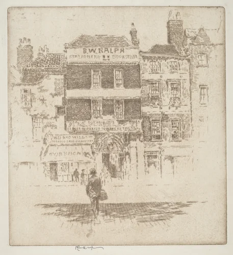 St. Bartholomew's Gate by Joseph Pennell, print, 1907