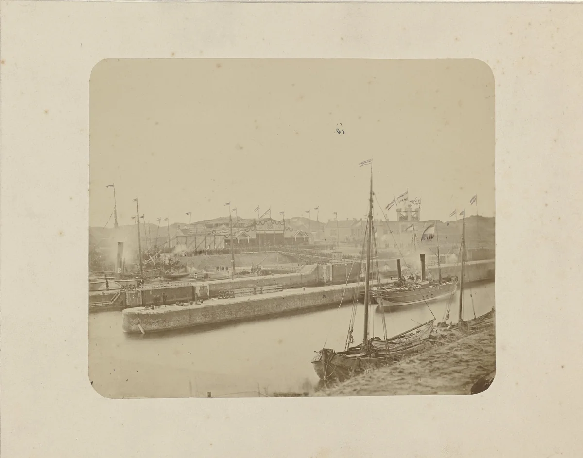 Opening Noordzeekanaal, 1876 by anonymous, photograph, 1876