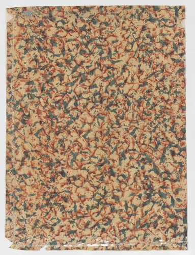 Sheet with overall splotchy pattern by anonymous, print, 1800-1900