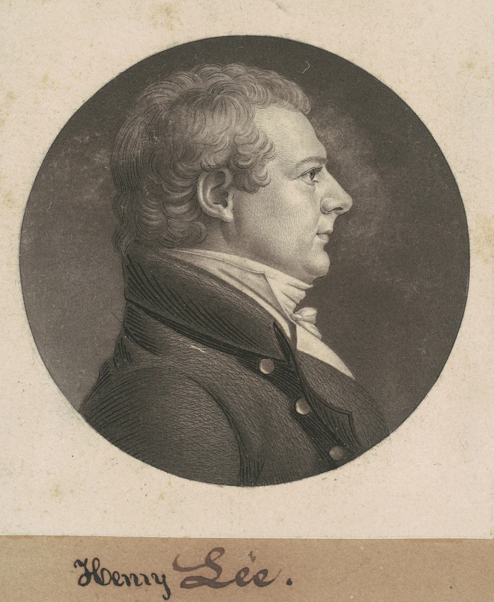 William Lee by Charles B. J. Févret de Saint-Mémin, print, 1807