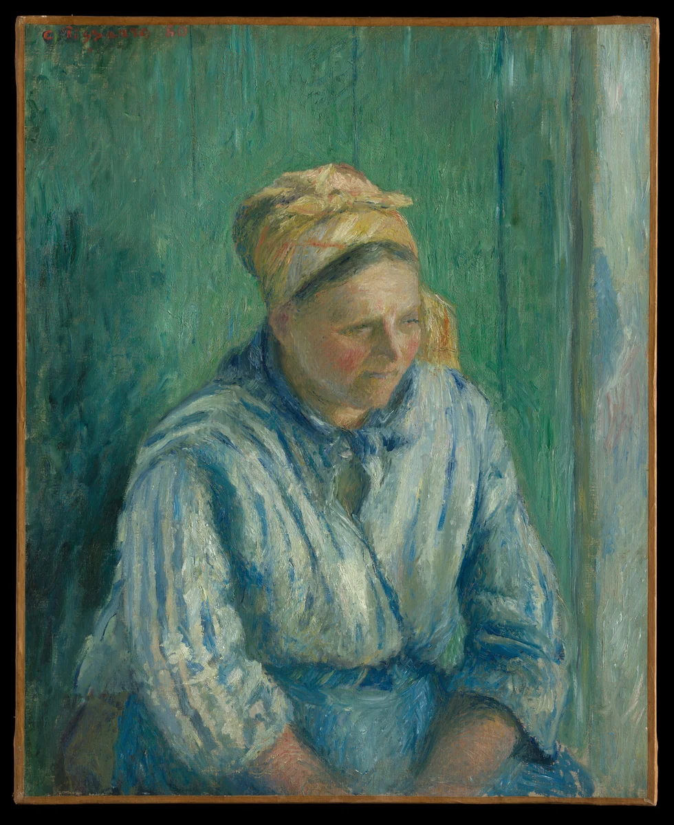 Washerwoman, Study by Camille Pissarro, painting, 1880