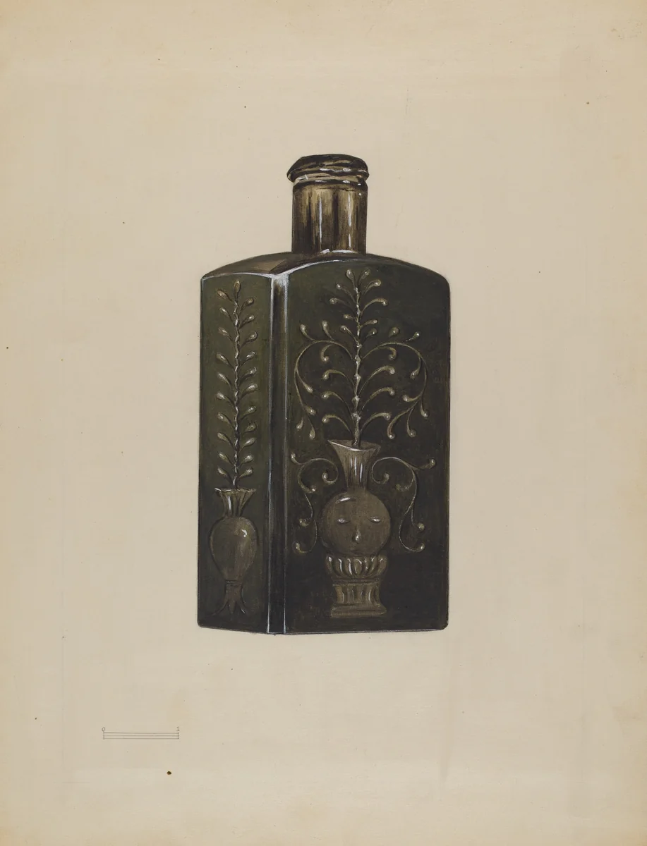 Bottle by Anna Aloisi, index of american design, 1936
