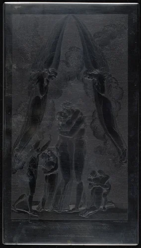 The meeting of a Family in Heaven by Luigi Schiavonetti; William Blake, technical material, 1808-1813