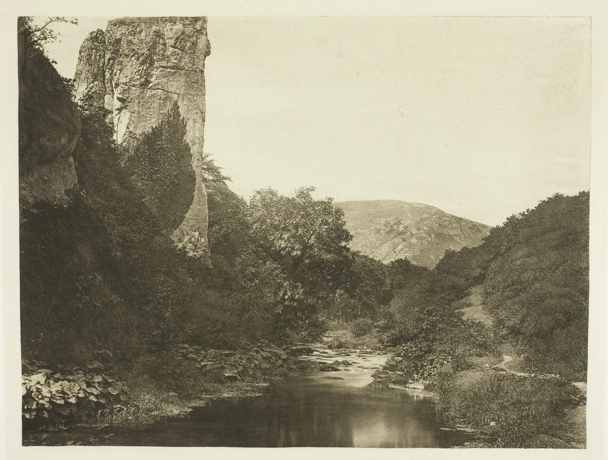"Pickering Tor," Dove Dale by Peter Henry Emerson, print, 1880-1888
