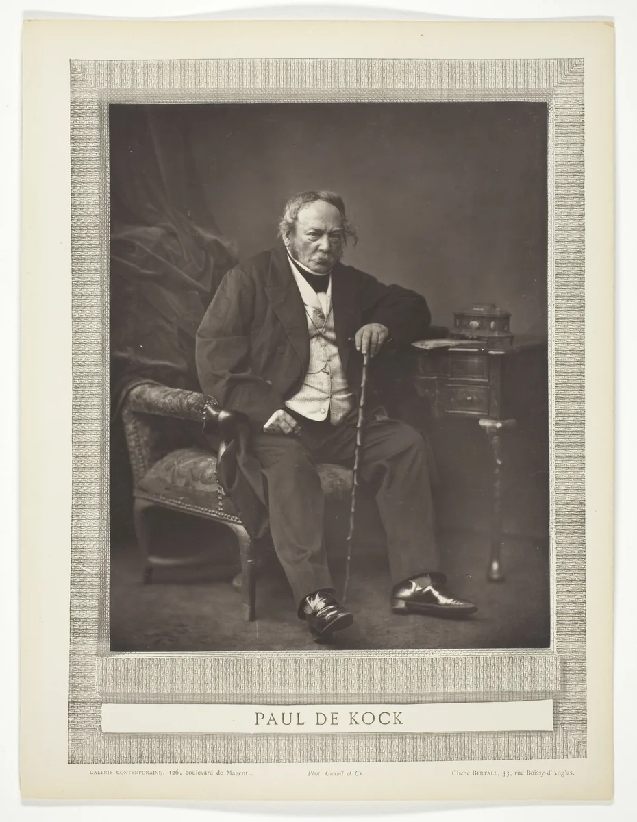 Paul De Kock by Bertall, photograph, 1875-1877
