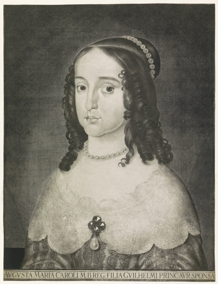 Portret van koningin Maria Stuart by Ludwig von Siegen, print, 1642-1680