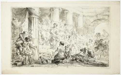 Job in Luck (Hiob im Glück) by Christian Bernhard Rode, print, 1778