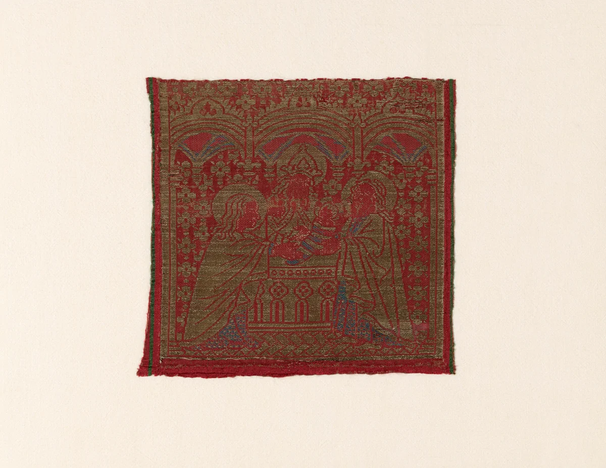 Orphrey Fragment (Depicting the Presentation of Jesus at the Temple) by Italy, Florence, textile, 1450-1500