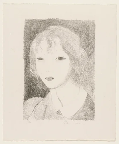 Portrait of a Young Girl (Portrait de jeune fille) by Marie Laurencin, print, 1925
