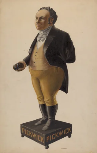 Cigar Store Figure by Louis Plogsted, index of american design, 1938