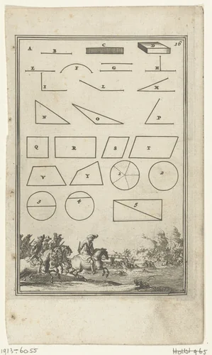Illustratie voor 'Den Arbeid van Mars' van Allain Manesson Mallet by Romeyn de Hooghe, print, 1672