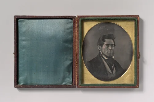 [Man with Chinstrap Beard] by John Plumbe Jr., photograph, 1840-1849