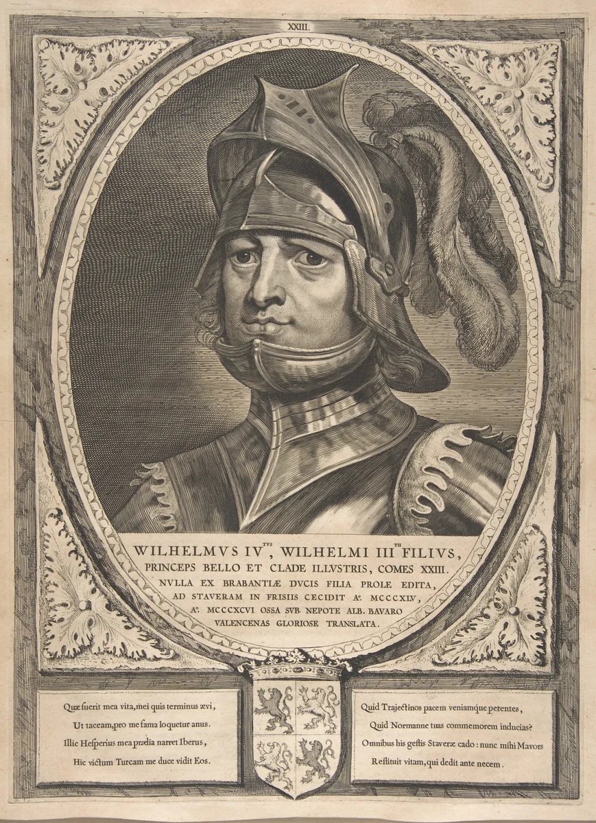 William IV from the series Counts and Countesses of Holland, Zeeland, and West-Frisia by Pieter Soutman, print, 1650