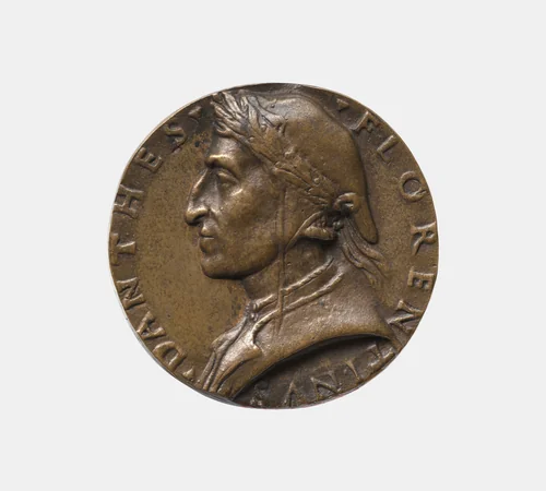 Dante Alighieri 1265-1321, Florentine poet by Unknown, metalwork, 1475-1499