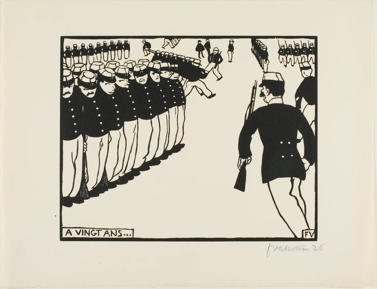 At the Age of Twenty... by Félix Edouard Vallotton, print, 1894