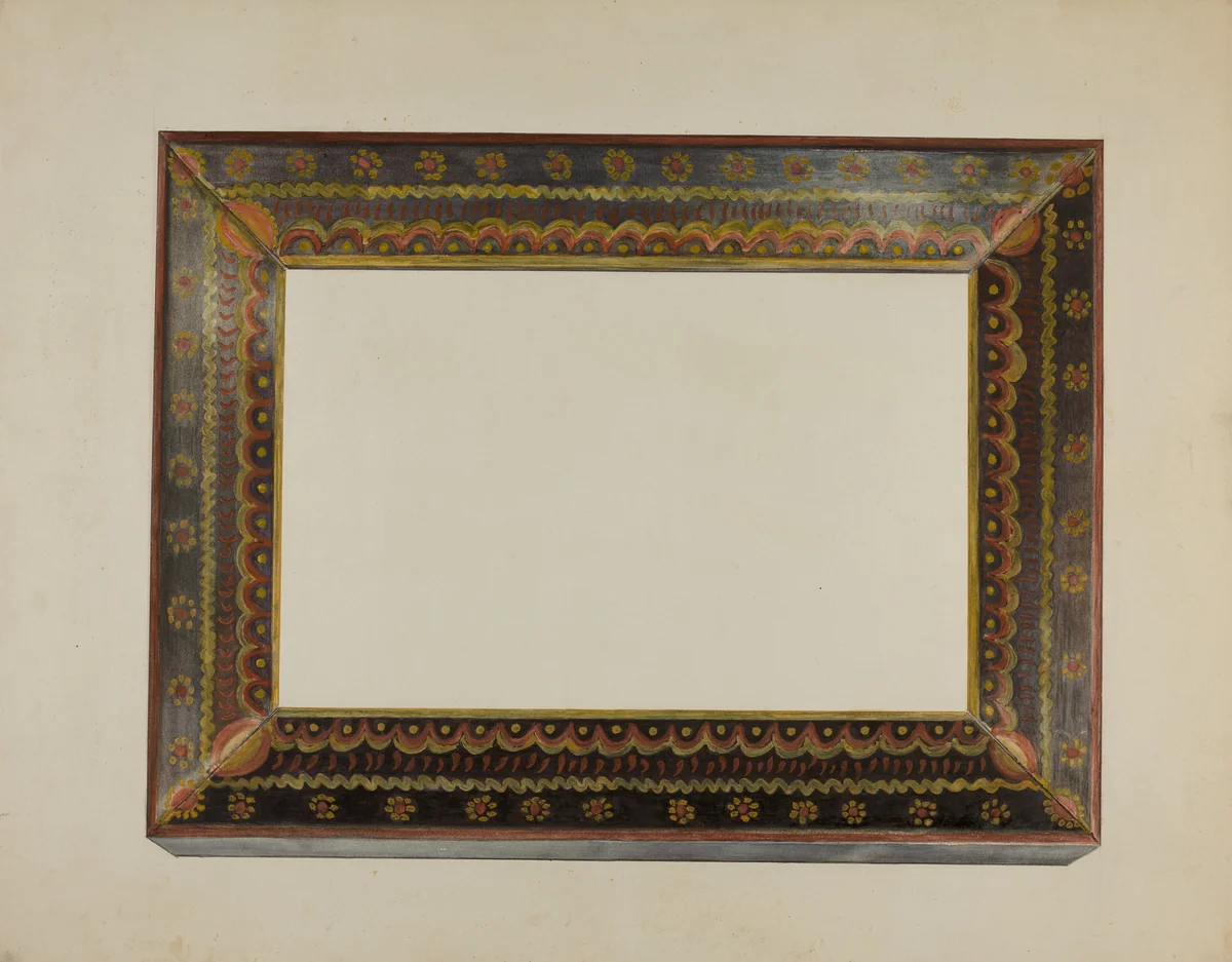 Pa. German Picture Frame by Raymond McGough, index of american design, 1940