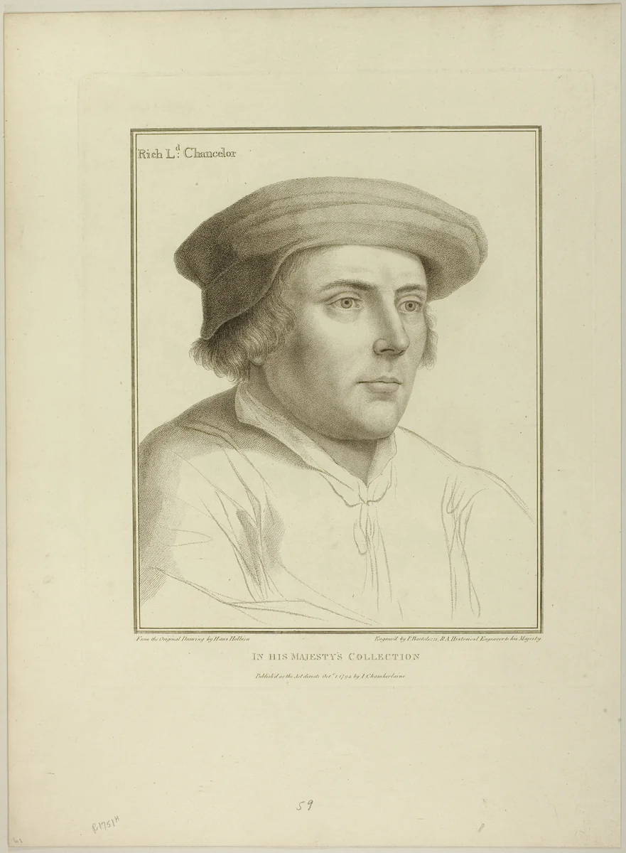 Lord Rich by Francesco Bartolozzi, print, 1794