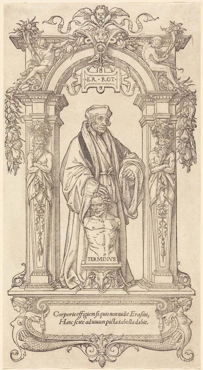 Erasmus of Rotterdam by Veit Specklin
Hans Holbein the Younger, print, 1533-1543
