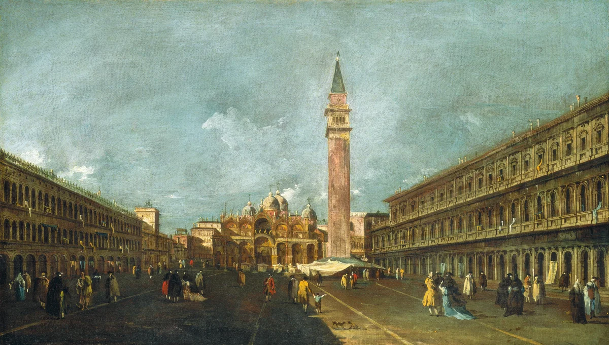 The Square of Saint Mark's, Venice by Francesco Guardi, painting, 1770-1800