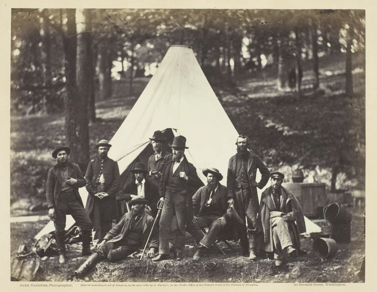 Scouts and Guides to the Army of the Potomac by Alexander Gardner, photograph, 1862