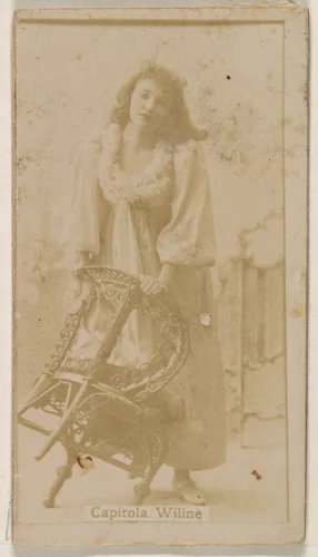 Capitola Wiline, from the Actresses series (N245) issued by Kinney Brothers to promote Sweet Caporal Cigarettes by Kinney Brothers Tobacco Company, photograph, 1890