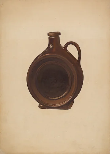 Pottery Jug by George C. Brown, index of american design, 1939