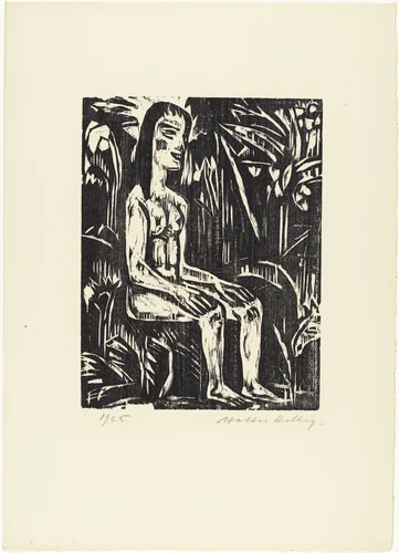 Islander (Insulanerin) from 16 Woodcuts (16 Holzschnitte) by Walter Helbig, print, 1925