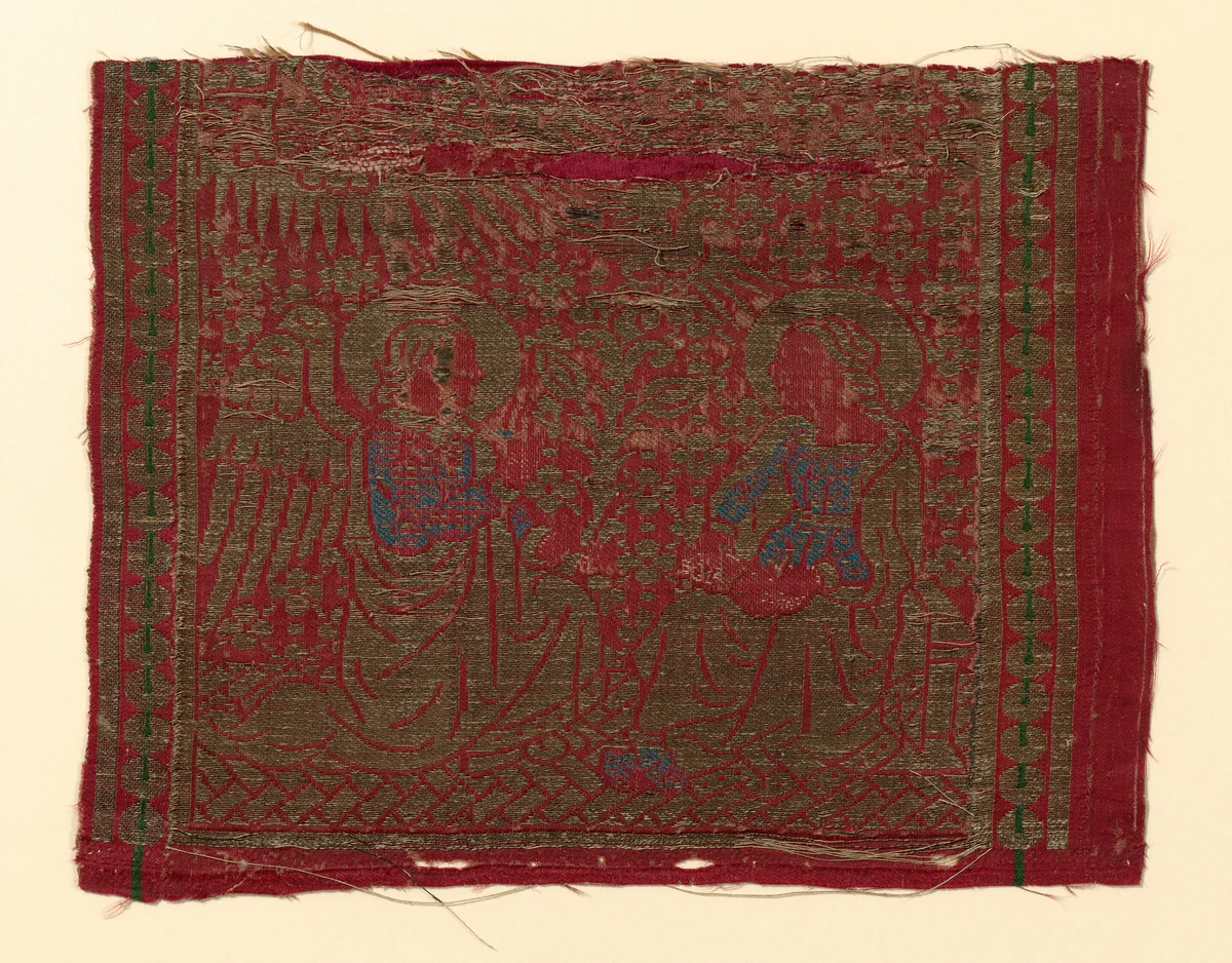 Fragment (From an Orphrey Band) by Italy, Florence, textile, 1450-1500