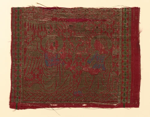 Fragment (From an Orphrey Band) by Italy, Florence, textile, 1450-1500
