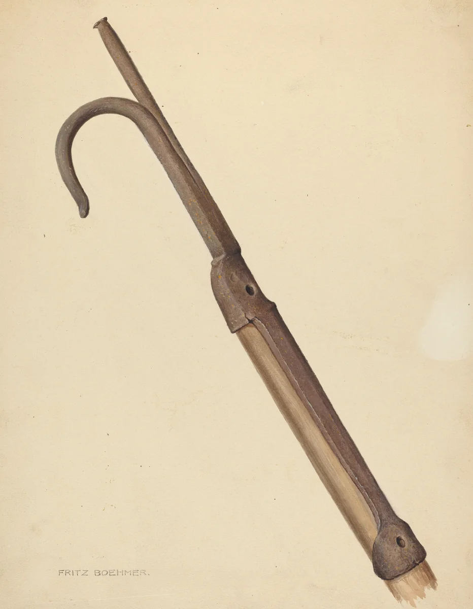 Zoar Apple Hook by Fritz Boehmer, index of american design, 1937