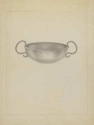 Silver Bowl by Isidore Steinberg, index of american design, 1936