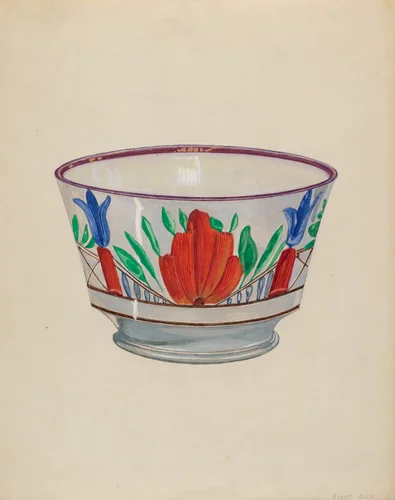 Bowl by John Cutting, index of american design, 1936