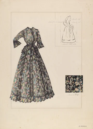 Dress by Katharine Morris, index of american design, 1937
