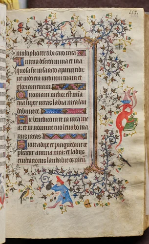 Hours of Charles the Noble, King of Navarre (1361-1425): fol. 57r, Text by Master of the Brussels Initials and Associates, book, 1400-1410